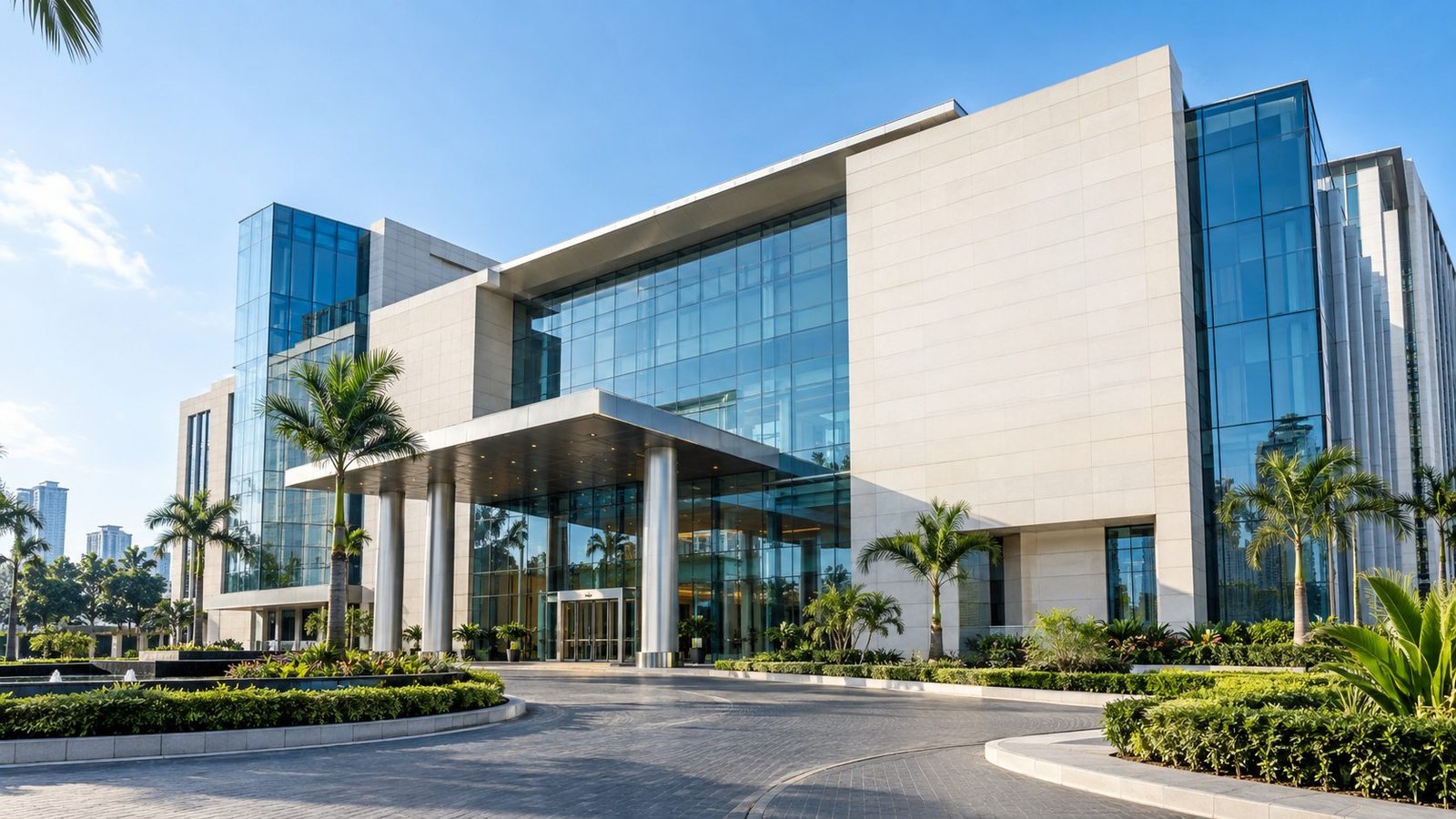 Modern institutional headquarters